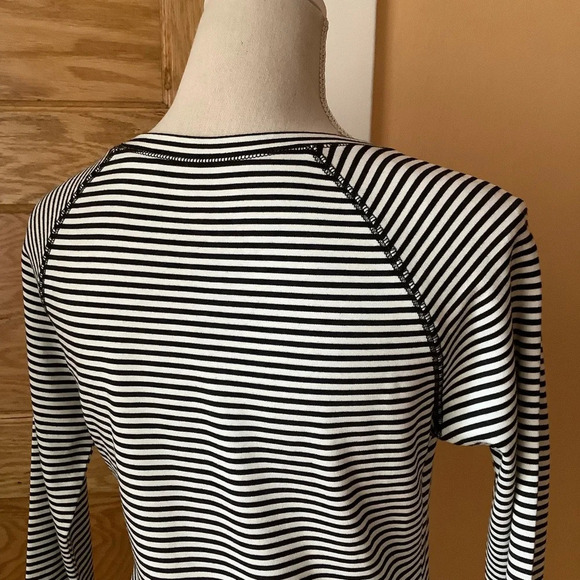 PHILOSOPHY Black/White Striped Sheath Dress Size M - Picture 6 of 11